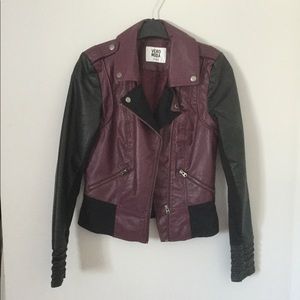 Vera Moda two-tone leather jacket